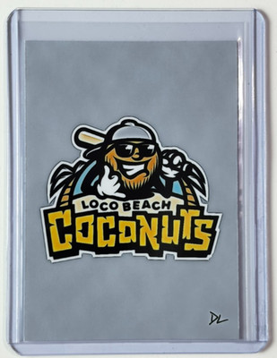 Loco Beach Coconuts Limited Edition Artist Signed Banana Ball Trading Card 4/10