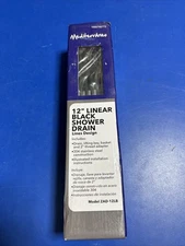 Mediterraneo Lineal Shower Drain Lines Design with Basket Black 