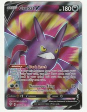 Crobat V 182/189 Full Art Pokemon TCG SWSH03 Darkness Ablaze LP
