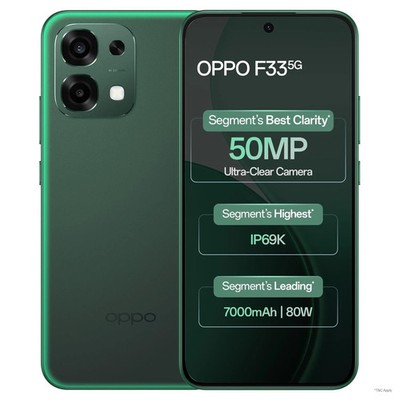 Oppo F33 5G (6GB RAM, 128GB Storage, Green) Dimensity 6360 MAX Global Version.