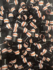 10-Custom Golf Ferrules 1  Long .355 Diameter Taper Tip Orange/Blk/White/Silver