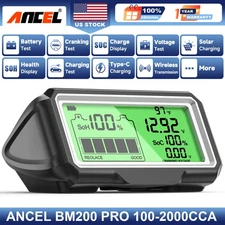 ANCEL BM200 PRO 12V Car Battery Tester Load Health Analyzer & Charging Monitor