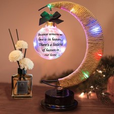 Sympathy Gifts Memorial Moon Shaped Ornament Gifts In Memory Of Loved One Bereav