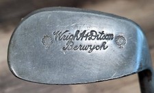 Antique Vintage Wright Ditson Berwych Hickory Wood Shaft Golf Club Niblick