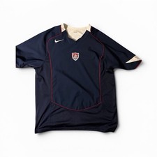 2004 Nike USA Soccer Jersey Shirt Short Sleeve Navy Blue White Team USA Jersey