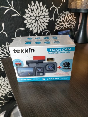 Tekkin 3-Channel Car DVR HD 1080P 3-Lens Dash Cam Three Way Camera ...