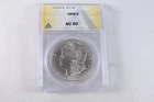 NobleSpirit Morgan SILVER Dollar 1898 ANACS AU 50 PLEASING APPEARANCE