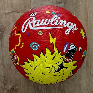 Rawlings Red Hot Summer Coca Cola Basketball Official Size Multicolor