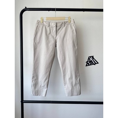 Maison Margiela Beige Hidden Zippers Cropped Pants