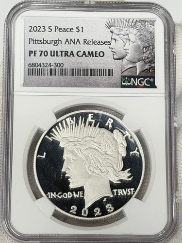 2023-S $1 Peace Silver Dollar NGC PF70 PR70 UCAM US Coin San Francisco PROOF!
