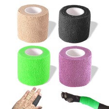 4 Pack 2 inch Self Adhering Bandage Wrap Vet Wrap for Dogs Self Adherent