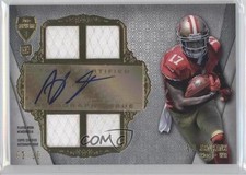 2012 Topps Supreme Auto Quad Relics 2/10 AJ Jenkins #SAQR-AJ Auto 0f6