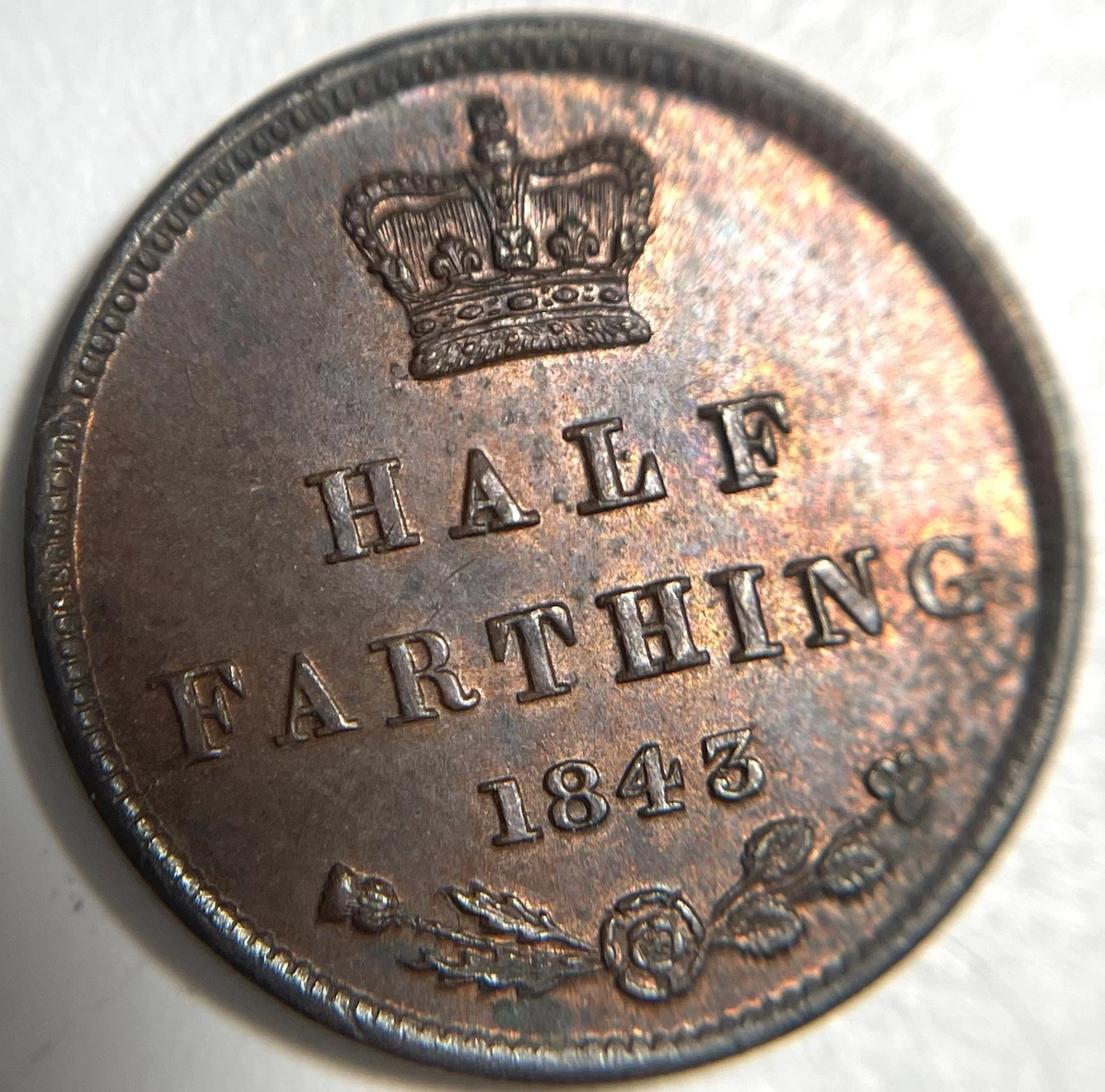 イギリス 1843 ハーフファージング　銅貨　未使用　MS62 RB NGC Uncirculated 1843 Year UK Farthings for sale | eBay
