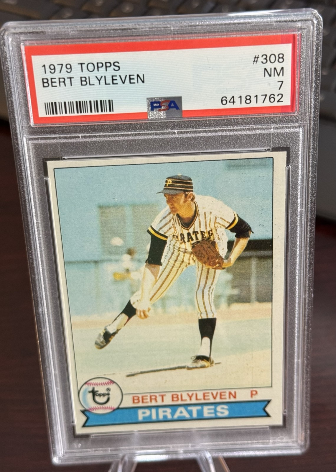 1979 TOPPS #308 BERT BLYLEVEN PIRATES HOF PSA 7 (762)