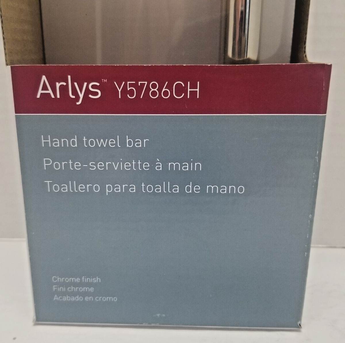 Moen Arlys Y5786CH Hand Towel Bar in Chrome New in Box