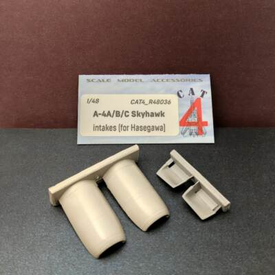 #ad CAT4 R48036 1 48 A 4A B C Skyhawk intakes for Hasegawa model kit $18.49