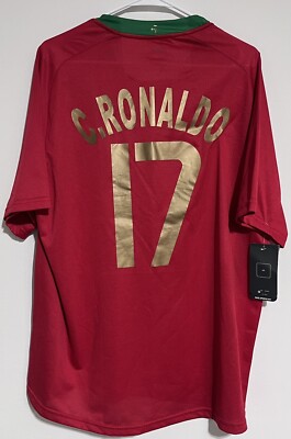 Nike ポルトガル C.ロナウド 17 EURO 2008 シャツ 2008 Nike Portugal Away Soccer Jersey Cristiano Ronaldo Kids