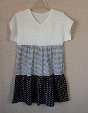 MissLook Womens Black & White Dress Plus Size Small New #1D52