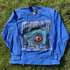 Vintage YOUTH Dino Pack Dinosaurs T-Shirt Graphic Size Kids YOUTH Small