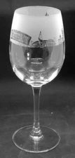 CARDIFF SKYLINE Frieze Boxed 35cl Crystal Wine Glass