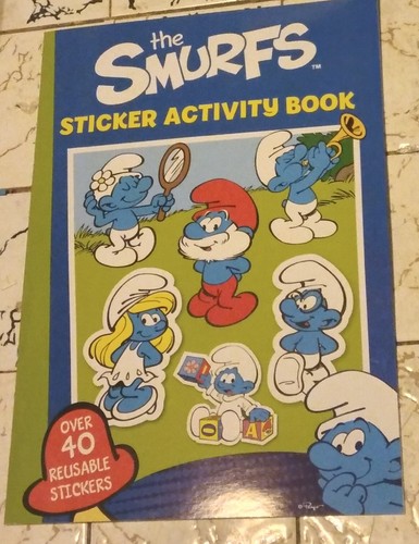 Sale New Disney Princess Colouring Book Sticker Book Or Smurfs Sticker Book 1-3 - Picture 2 of 3