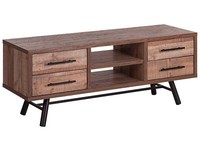 Rustikaler Fernsehschrank Tv-MöBel 4 Schubladen Heller Holzfarbton Atlanta