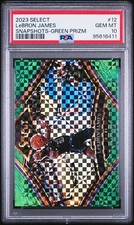 LeBron James 2023 Panini Select Snapshots Green Prizm #1/5 #12 PSA 10 SSP 🔥🔥🔥