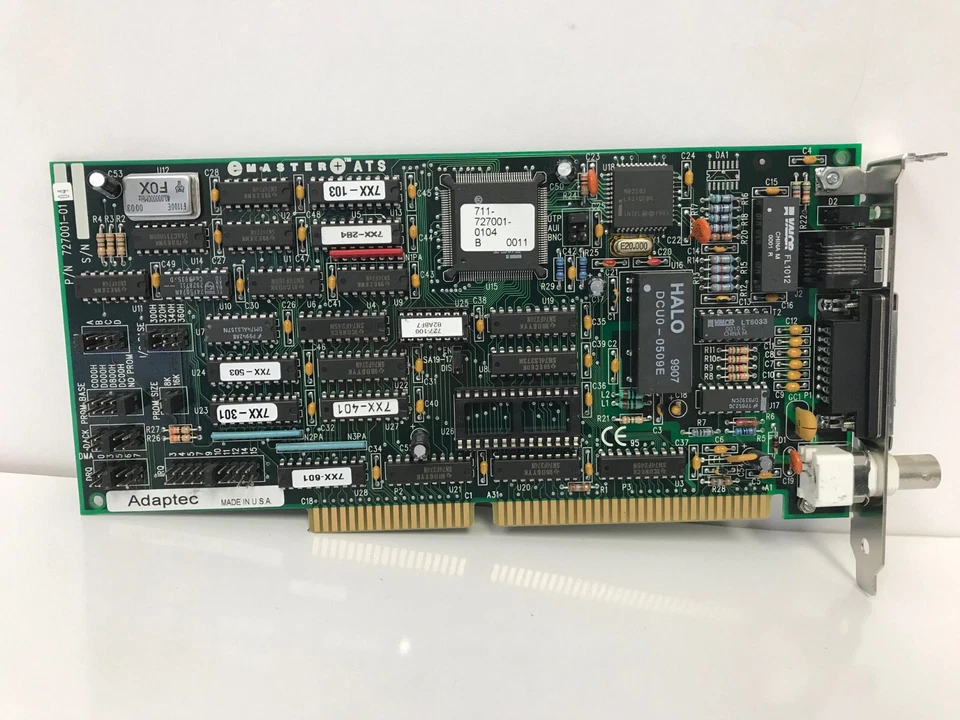 ADAPTEC COGENT DATA 727001-0104 EMASTER+ATS 16 BIT ISA ETHERNET ADAPTER - Image 1 of 4