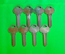 CORBIN RUSSWIN ORIGINAL KEY BLANKS   H12  6 PIN,  LOT OF (8),  LOCKSMITH,NO LOGO