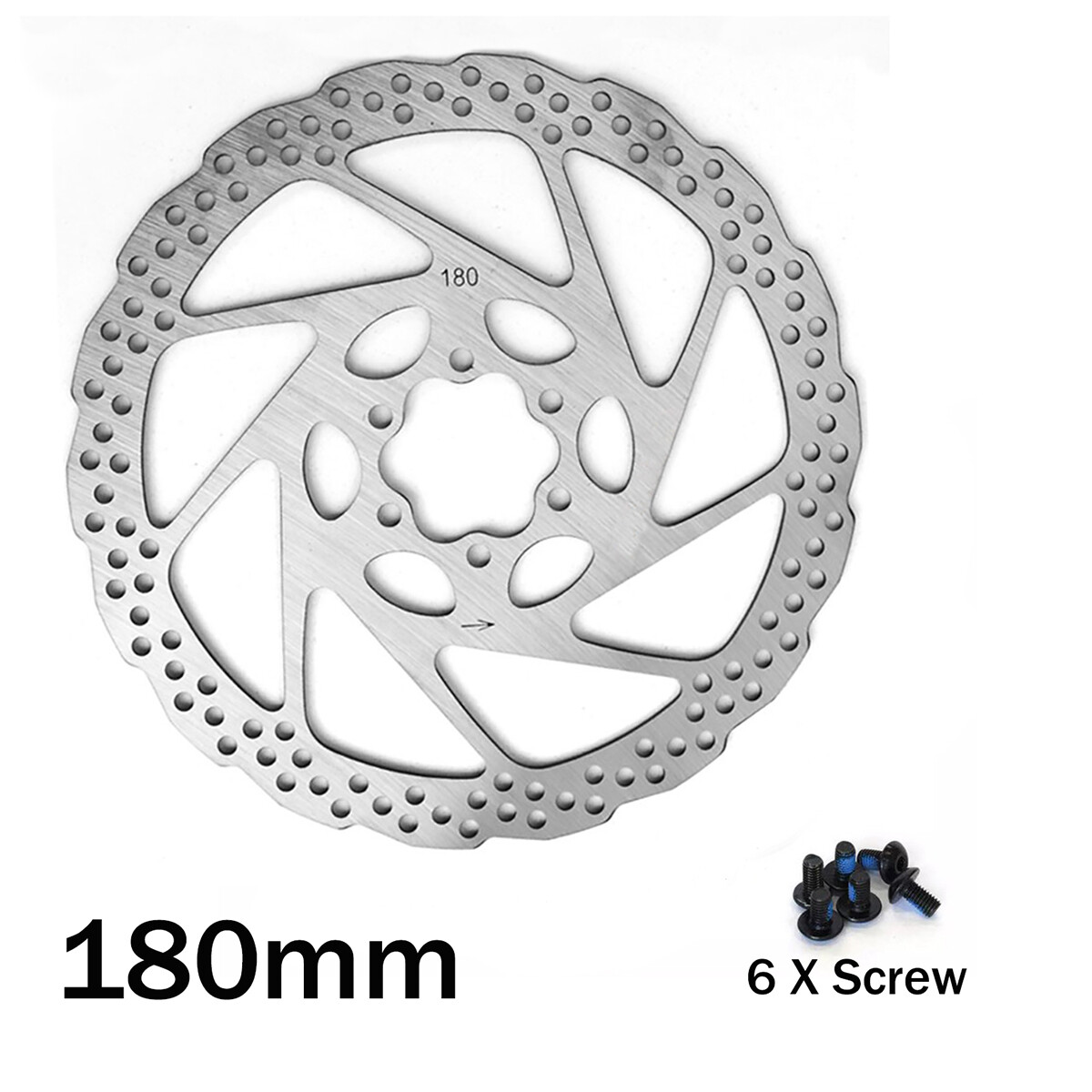 Disco freno mountain bike acciaio inox bicicletta pastiglia 160 mm 180 mm dischi freno foto 2