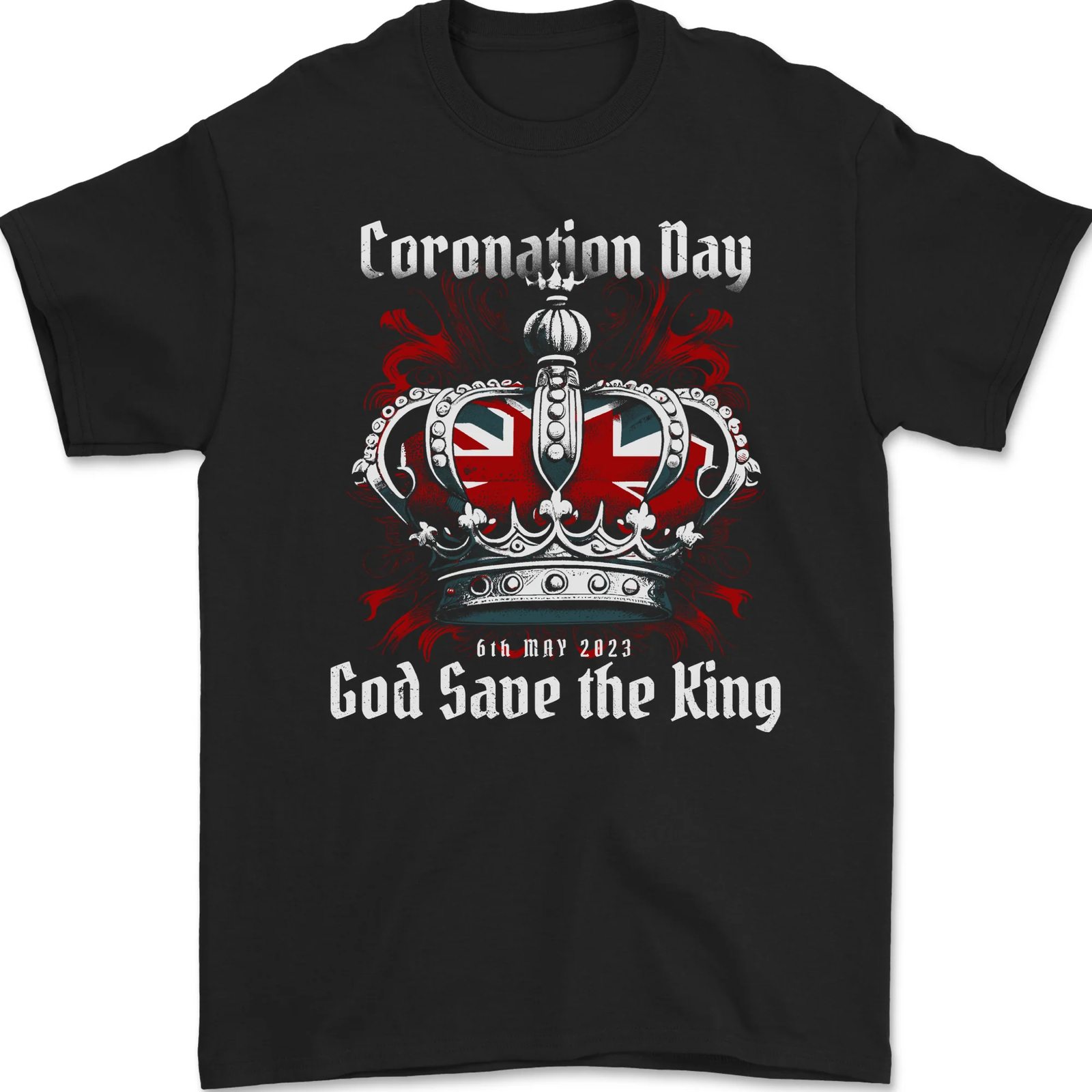 King Charles Coronation Day Mens T-Shirt 100% Cotton