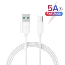 3ft White Charging 5A Super Fast Charge USB Type-C Cable Mobile Phone Data Cable