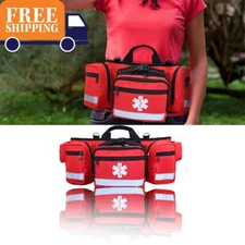 Red First Aid Kit Bag Portable Storage Bag For Climbing Camping Survival Disaste