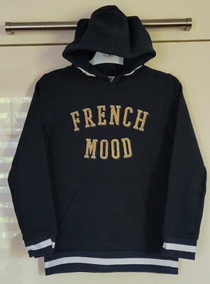 top name it Hoodie mit Kängurutasche*Mädchen*Gr. 122/128* goldglitzer Schrift 