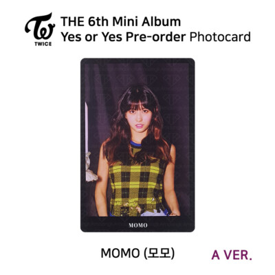TWICE 6th mini album YES or YES Photocard Each Member Pre-order