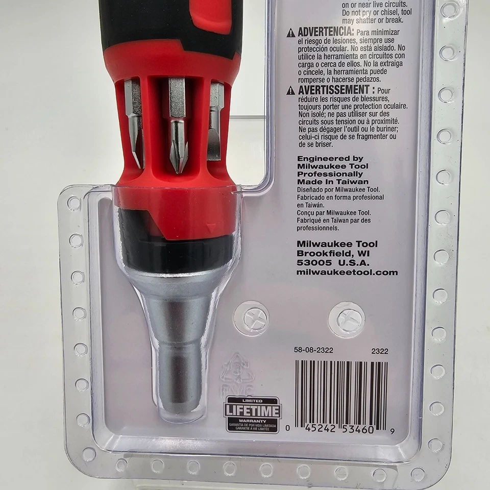 Milwaukee Ratcheting Multi-Bit Driver 48-22-2322 Square NEW - Image 4 of 4