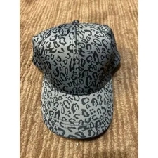 RBX Gray Leopard Print Baseball Cap Hat Athleisure Sports Running Athletic