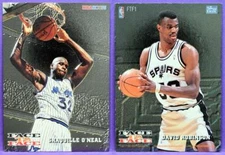 Shaquille O'Neal & David Robinson 1993-94 Hoops BSKT Face To Face Insert #FTF1