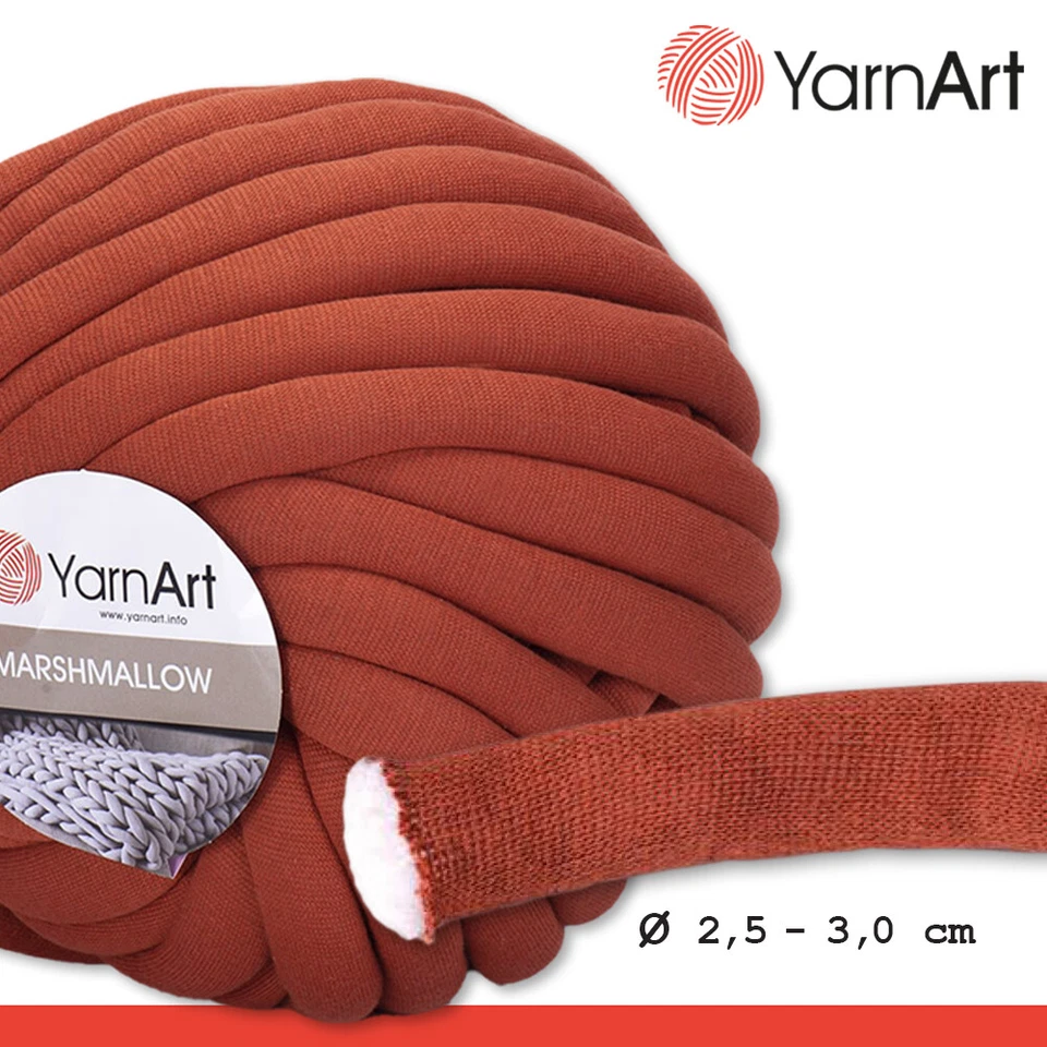 YarnArt 750 g Marshmallow Handstrickgarn Jumbogarn Teppich Decken 17 Farben - Bild 3 von 3