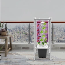 Vertical Hydroponic Tower Garden System - 6 Layer 30 Pods Hydroponic Grow Tower