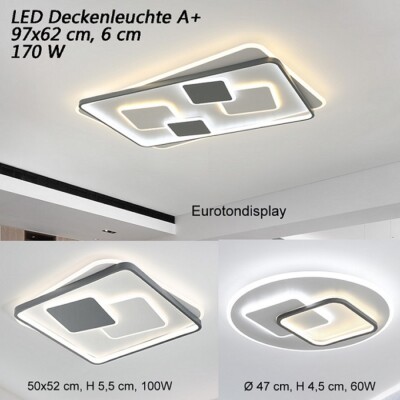 A NEU 9643 LED Deckenleuchte  Lichtfarbe und Helligkeit einstellbar Sparsam