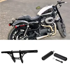 2004-2022 For Harley Sportster Models Front Crash Bar & 6.5" Shock Slider Set US