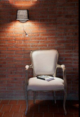WALL LAMP READING LED LIGHT READER BEDROOM DESIGNER METAL TEXTILE E27 FARO 29951