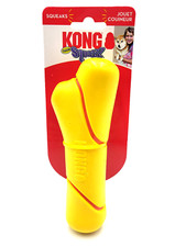 KONG Squeezz Tennis Stick Medium Squeaky Bouncy Dog Fetch Toy