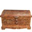moroccan berber storage chest - hand-carved bone