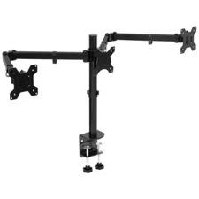 Full Motion Triple Monitor Desk Mount for 24 In. to 32 In. Monitors
