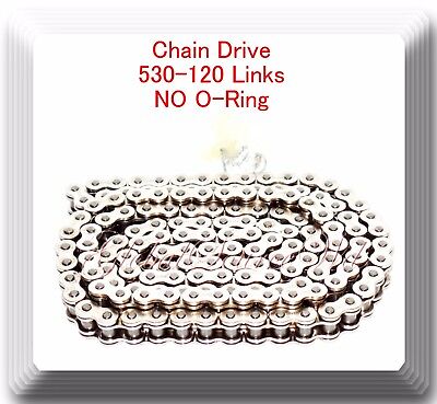 Non O-Ring Drive Chain Chrome Plated  Pitch 520 x120 Links  ATV Motorcycle