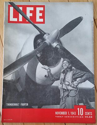 LIFE MAGAZINE NOVEMBER 1 1943 THUNDERBOLT FIGHTER WEST POINT SINATRA SINGS