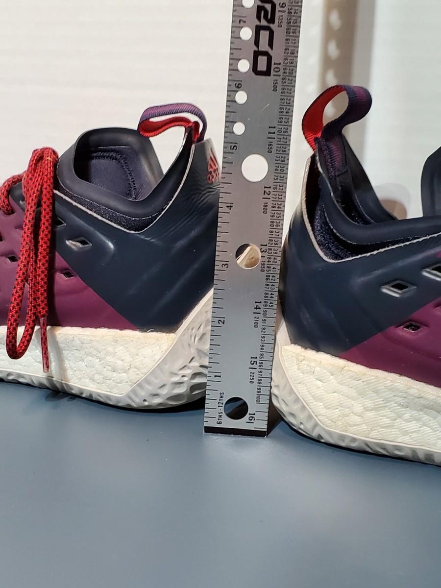 Adidas Harden Vol 2 Mens Basketball Shoes 7.5 US Red Purple