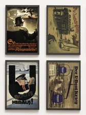 Set: 4 Poster 1. Weltkrieg Marine U-Boote Deutschland Militaria Plakat Drucke